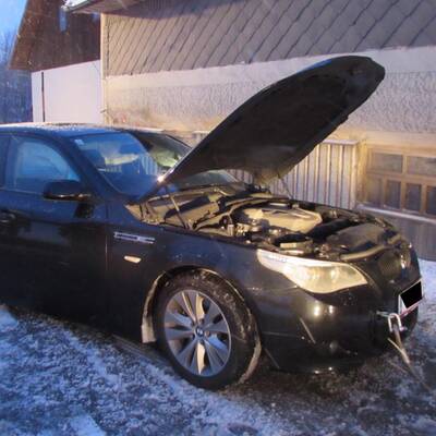 Die FF Neuhofen sicherte die Unfallstelle