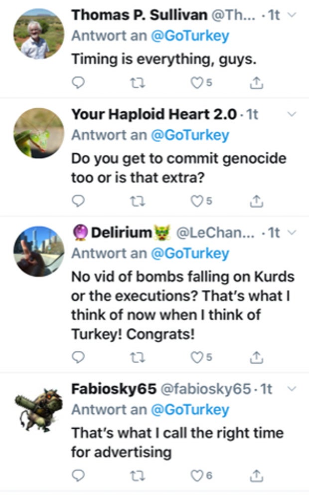 Falsches Timing: Shitstorm für Türkei-Werbung