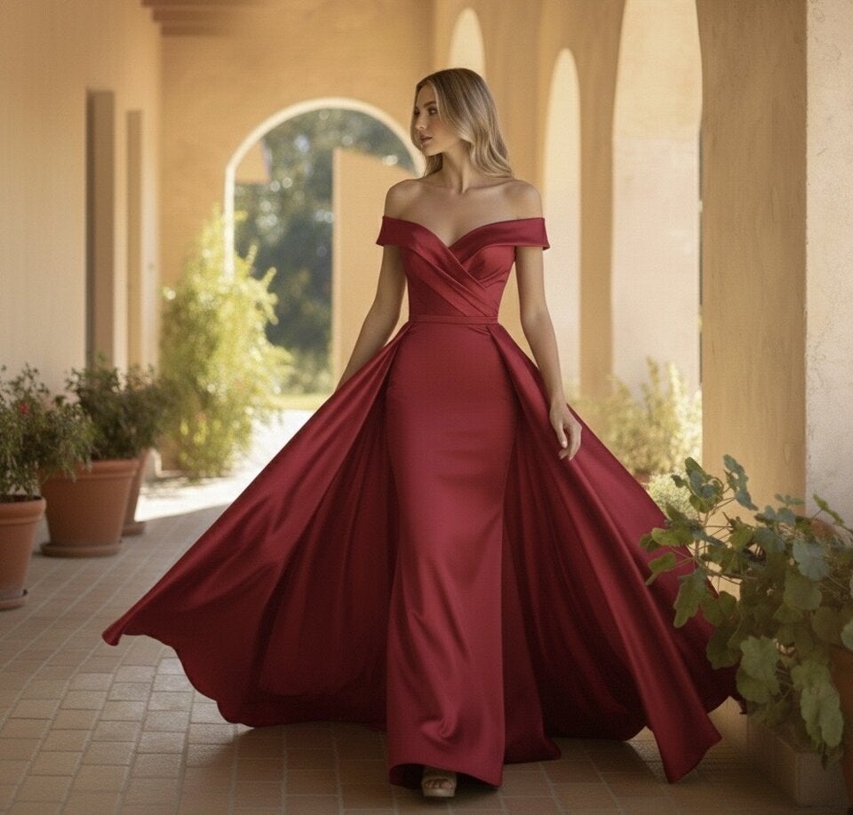 Rot als Liebeserklärung und passend zum Opernball-Blumenschmuck. 