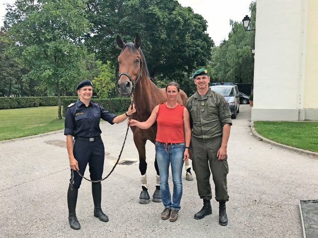 Reiterstaffel: Minister hat sein erstes Pferd