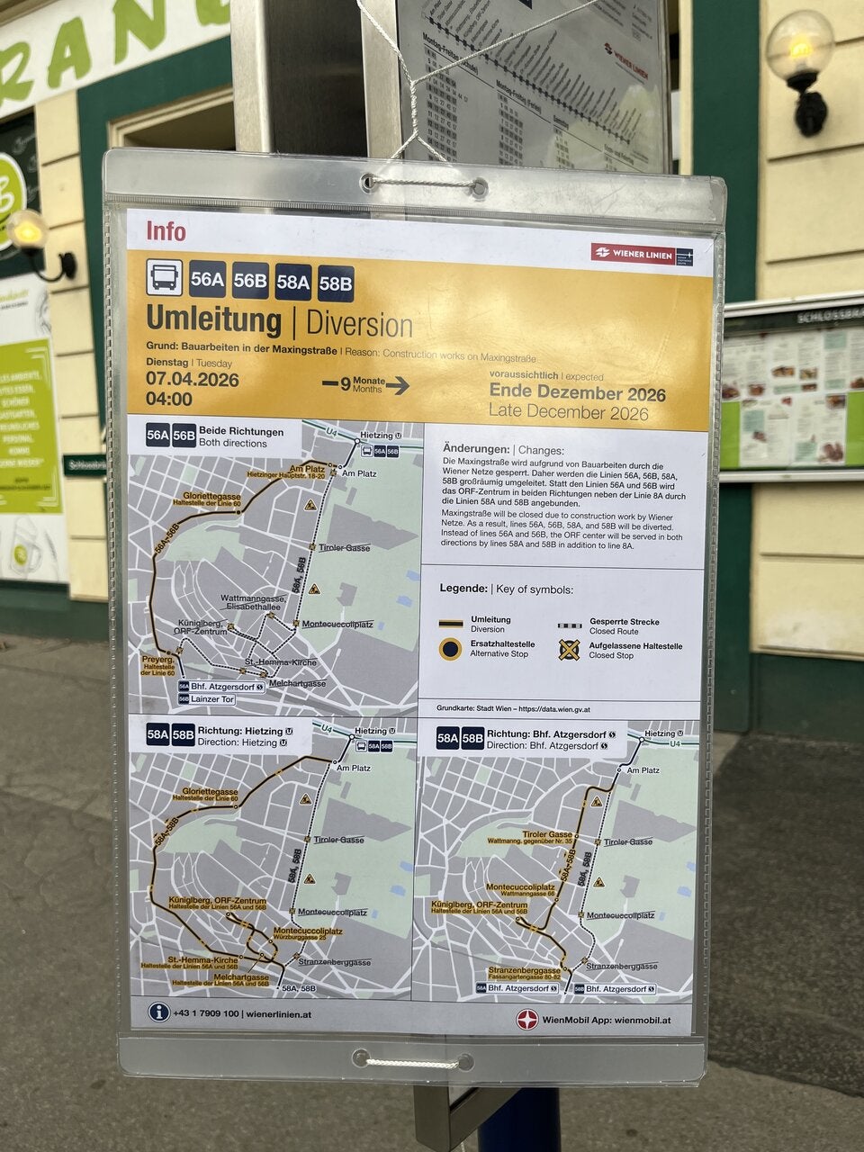 Mega-Baustelle in Hietzing: Maxingstraße bis Dezember gesperrt