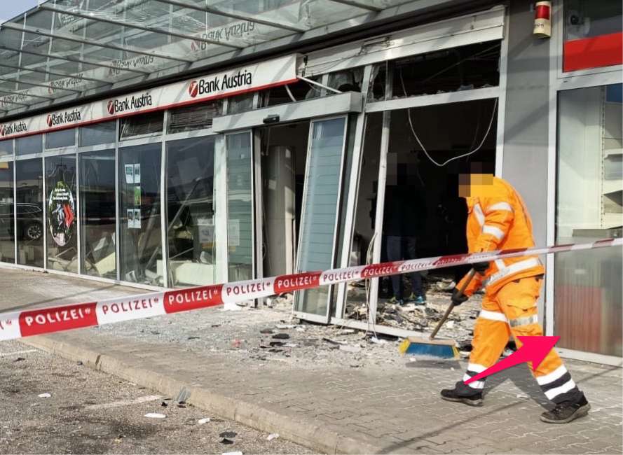 Bankomatsprengung Gänserndorf