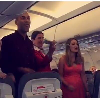 Die irre Hochzeit im AUA-Flieger