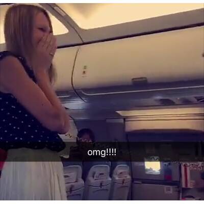 Die irre Hochzeit im AUA-Flieger