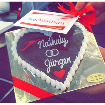 Die irre Hochzeit im AUA-Flieger