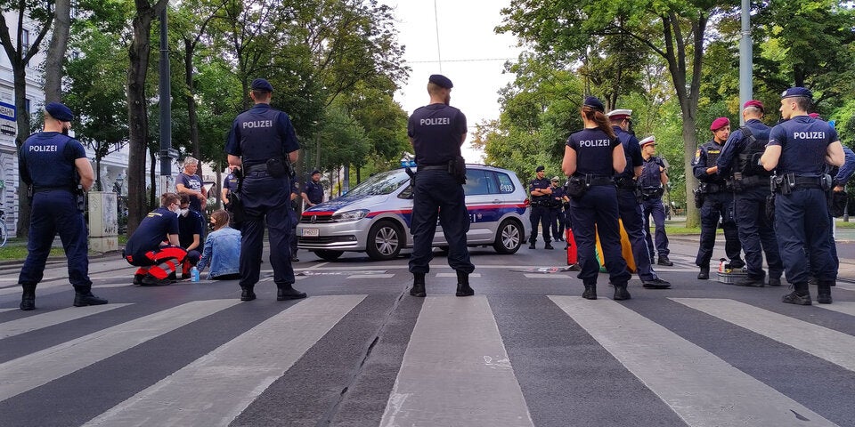 Klimaprotest Ringstraße