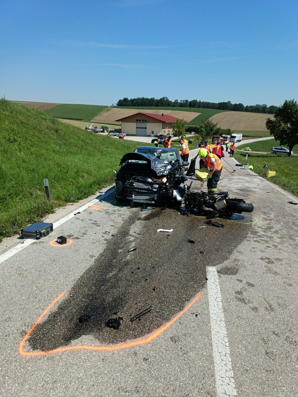 Biker Frontal Crash