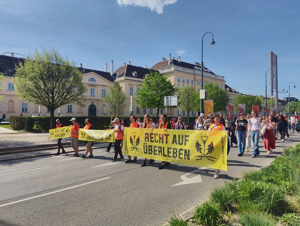 Großprotest der Klima-Kleber in Wien
