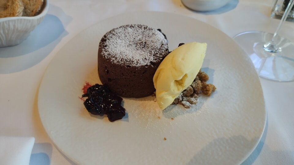 Schokolade Küchlein mit flüssigem Kern