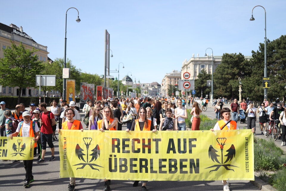 Großprotest der Klima-Kleber in Wien