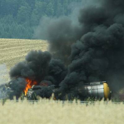 LKW-Feuerunfall auf A1 in Oberösterreich
