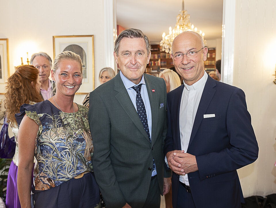 Nathalie Nemec mit Peter Hanke und Toni Faber 