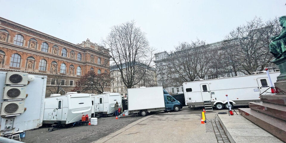 Wien rüstet sich für Grant & Winslet