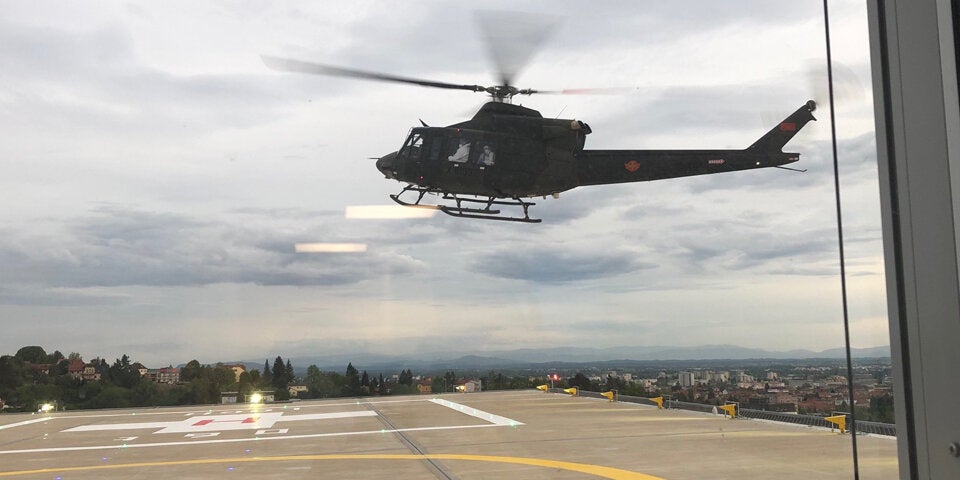 Helikopter Corona-Patient aus Montenegro wird in Graz behandelt