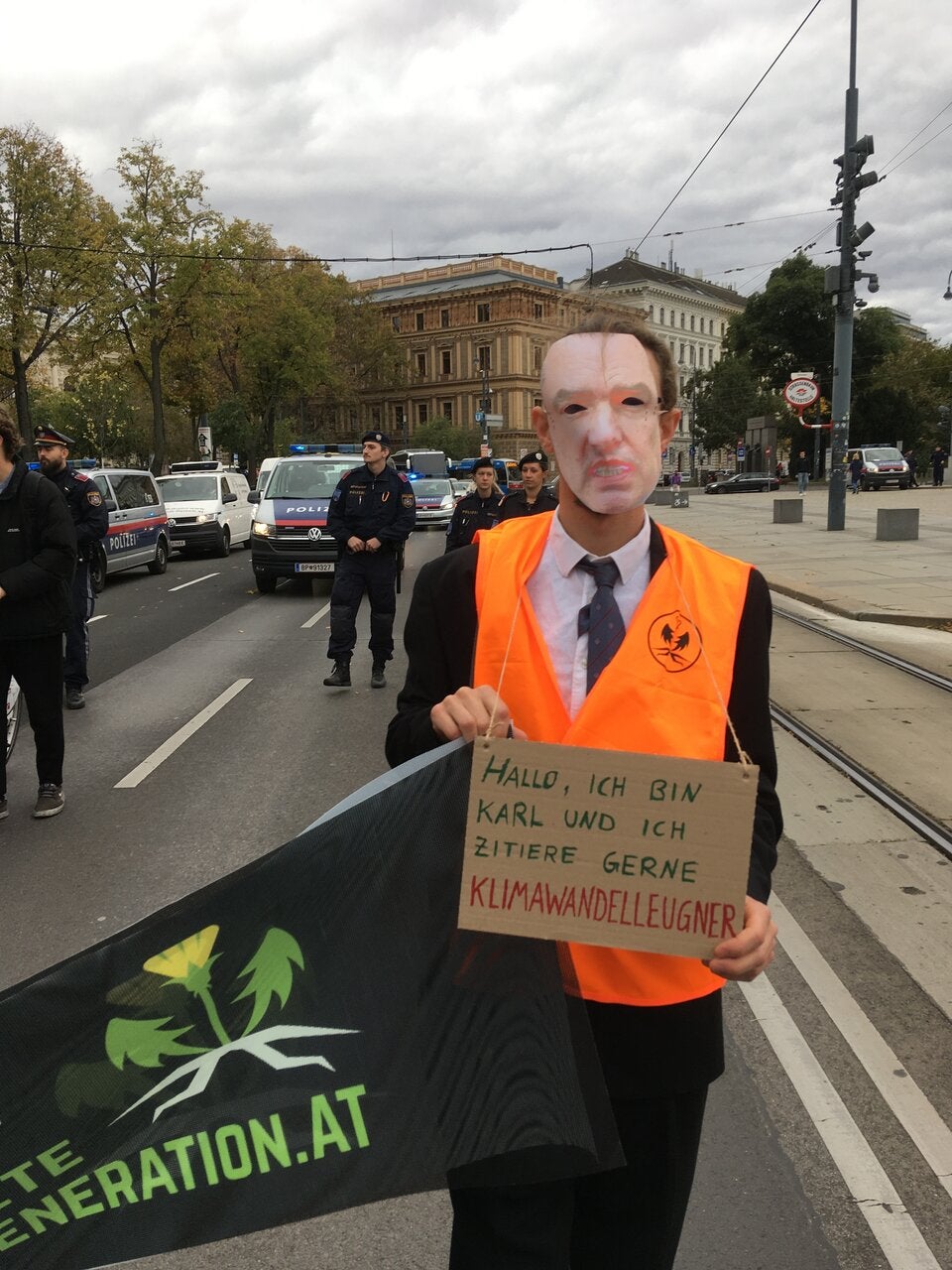 Klima-Kleber legen Wiener Ring lahm