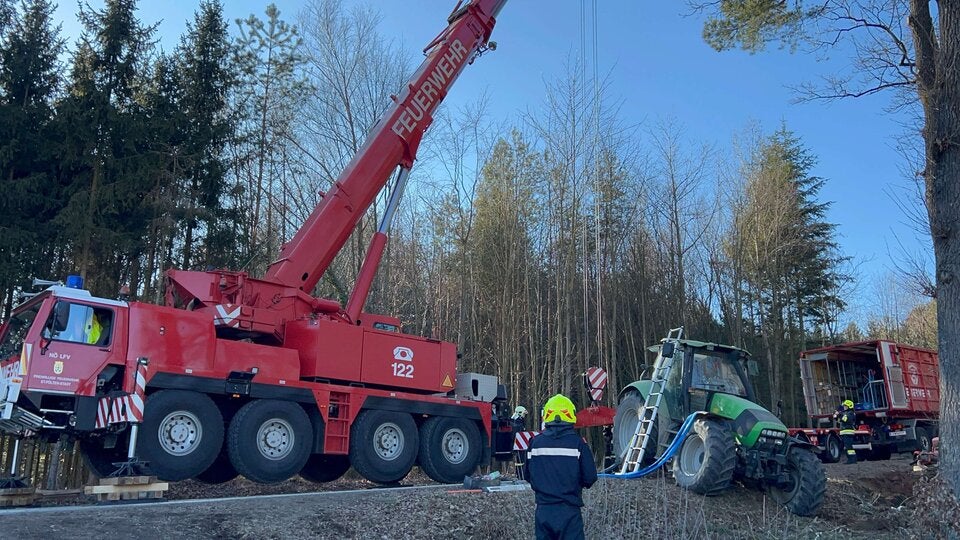 Traktorunfall 1 Toter ein Verletzter