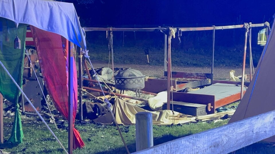 MIttelalter Zeltfest Purgstall Brand