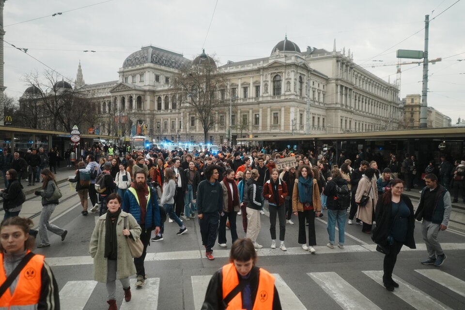 Klima-Protest in Wien