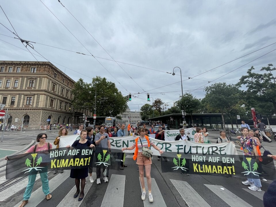 Klima-Kleber RIng Parlament