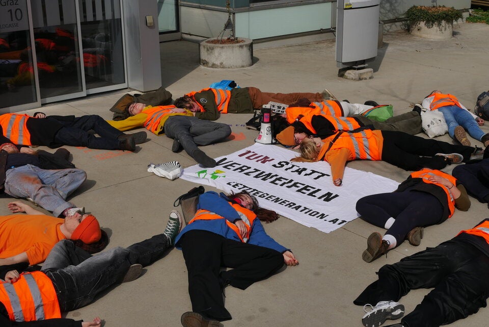 Letzte Generation Klima-Kleber in Graz und Wien