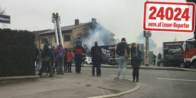 Spektakulärer Brand und Explosion in Wien