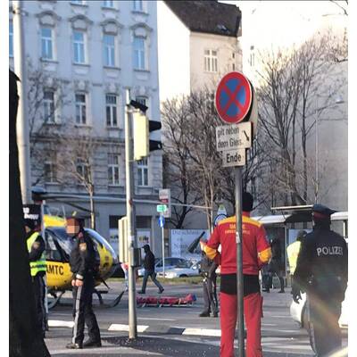 Bim erfasst Mädchen in Wien-Margareten