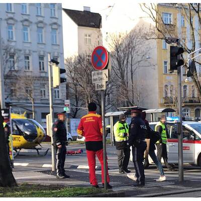 Bim erfasst Mädchen in Wien-Margareten