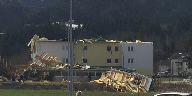 Orkan mit 120 km/h in Österreich