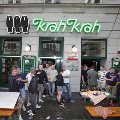Deutsche Hooligans in Wien