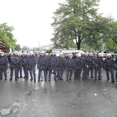 Deutsche Hooligans in Wien