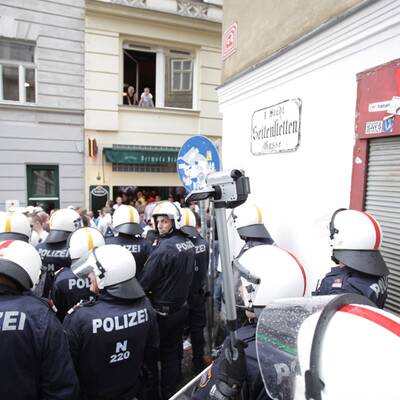 Deutsche Hooligans in Wien