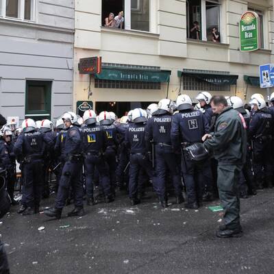 Deutsche Hooligans in Wien