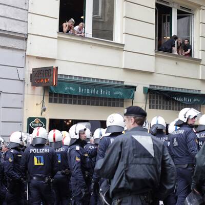 Deutsche Hooligans in Wien