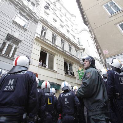 Deutsche Hooligans in Wien