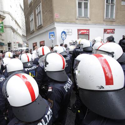 Deutsche Hooligans in Wien