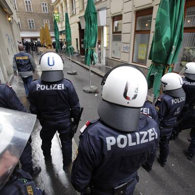 Deutsche Hooligans in Wien