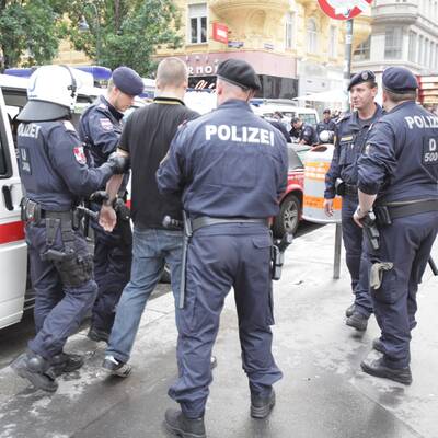 Deutsche Hooligans in Wien