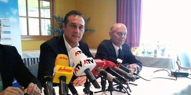 Strache und  Sch&ouml;ppl FP&Ouml;