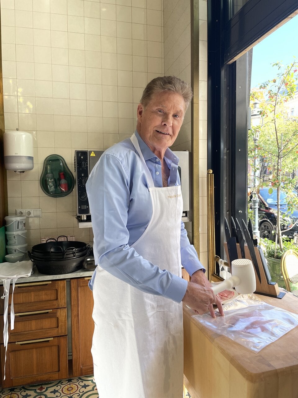 Hasselhoff paniert Wien ein