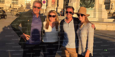 Arnie in Wien Klima-Gipfel