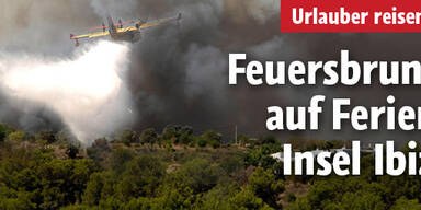 Feuersbrunst auf Ferieninsel Ibiza