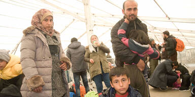 Idomeni Fl&uuml;chtlinge