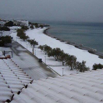 Sogar in Alexandria (Ägypten) schneite es