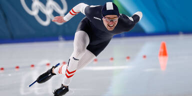 Eisschnelll&auml;ufer Gschwentner &uuml;ber 500m Letzter