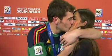 Iker Casillas: Live-Kuss für Freundin