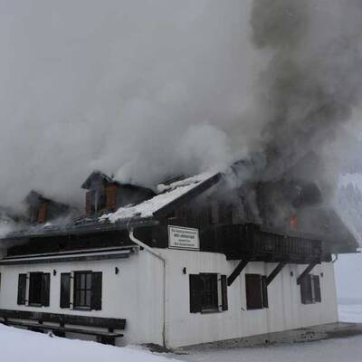 Vollbrand in Tiroler Berggasthof