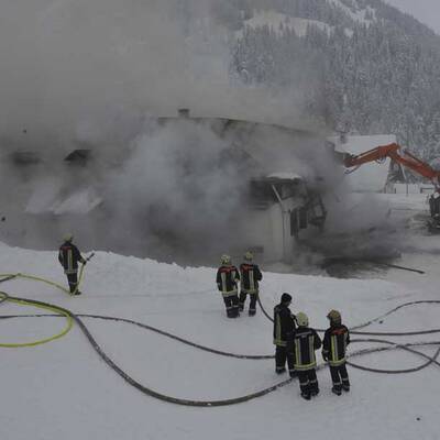 Vollbrand in Tiroler Berggasthof