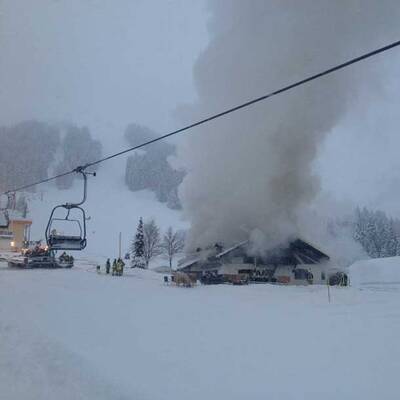 Vollbrand in Tiroler Berggasthof