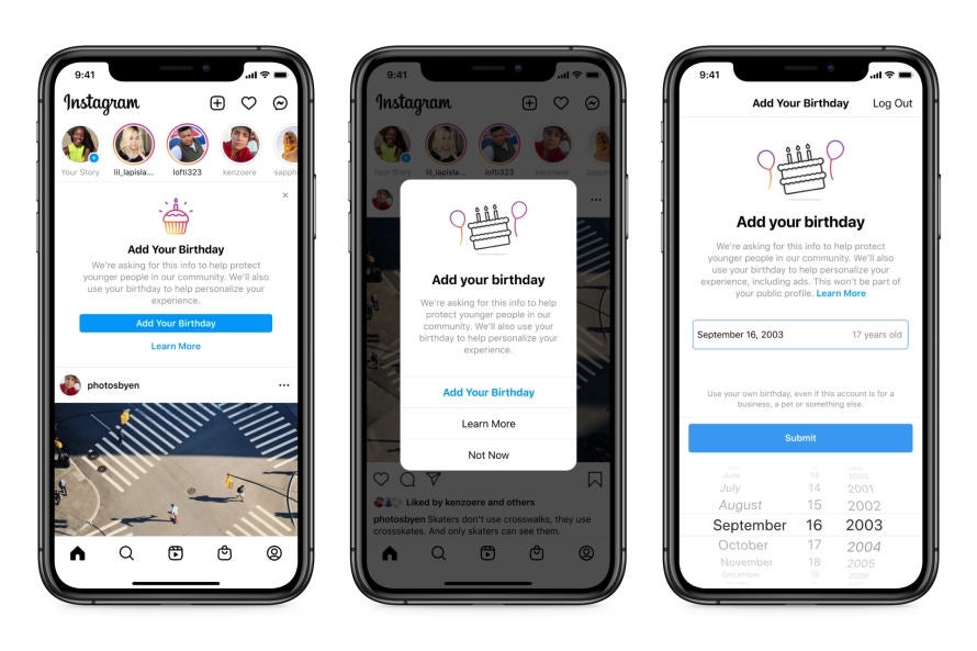 Instagram: Ohne Altersangabe droht Rauswurf