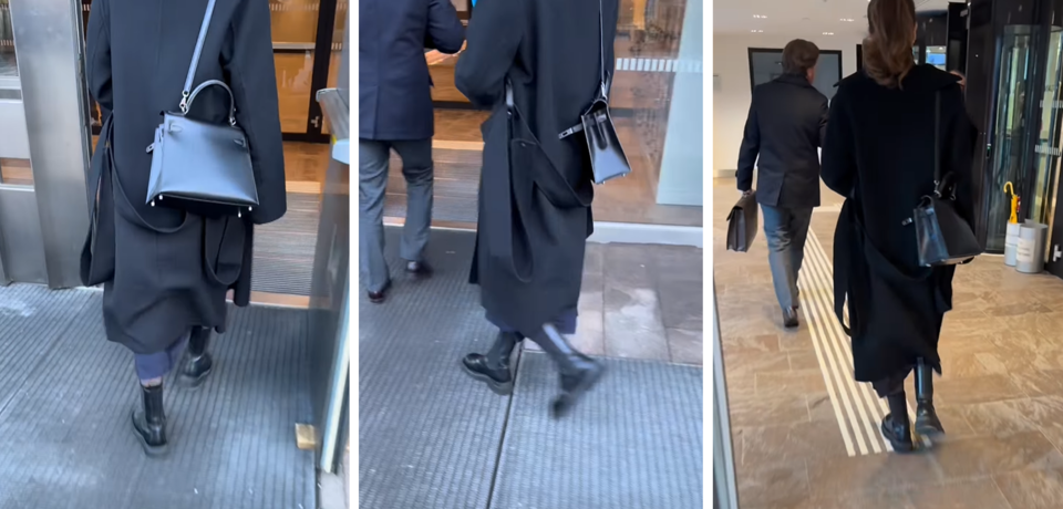 Nathalie Benko trägt die Kelly-Bag von Hermès 